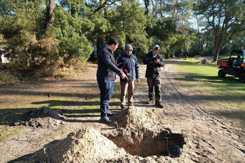 Sistema de riego en el Club de Golf de Hossegor